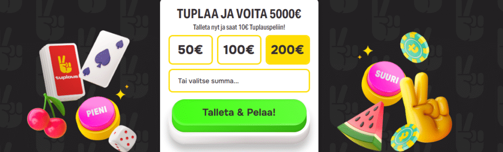 Tuplaus kasinon etusivu